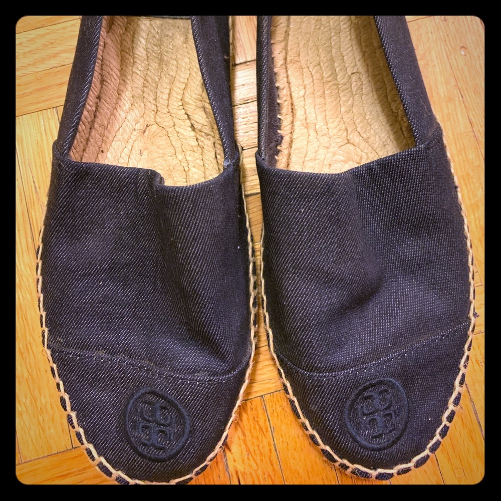 Tory Burch Denim Espadrilles Size 9- Worn Twice